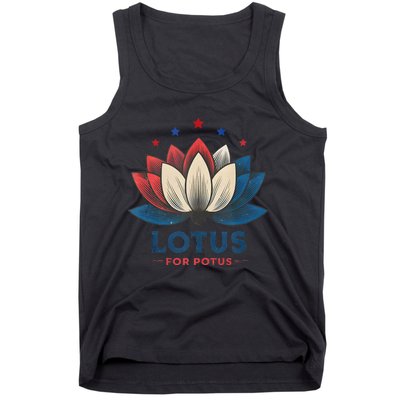 Lotus For Potus Kamala Harris 2024 Trend President Election Tank Top