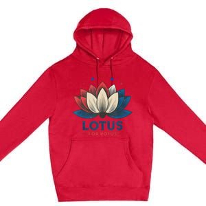 Lotus For Potus Kamala Harris 2024 Trend President Election Premium Pullover Hoodie