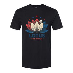 Lotus For Potus Kamala Harris 2024 Trend President Election Softstyle CVC T-Shirt