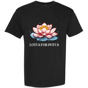 Lotus For Potus Kamala Harris President Campaign 2024 Garment-Dyed Heavyweight T-Shirt