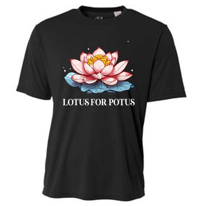 Lotus For Potus Kamala Harris President Campaign 2024 Cooling Performance Crew T-Shirt