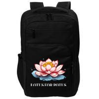 Lotus For Potus Kamala Harris President Campaign 2024 Impact Tech Backpack