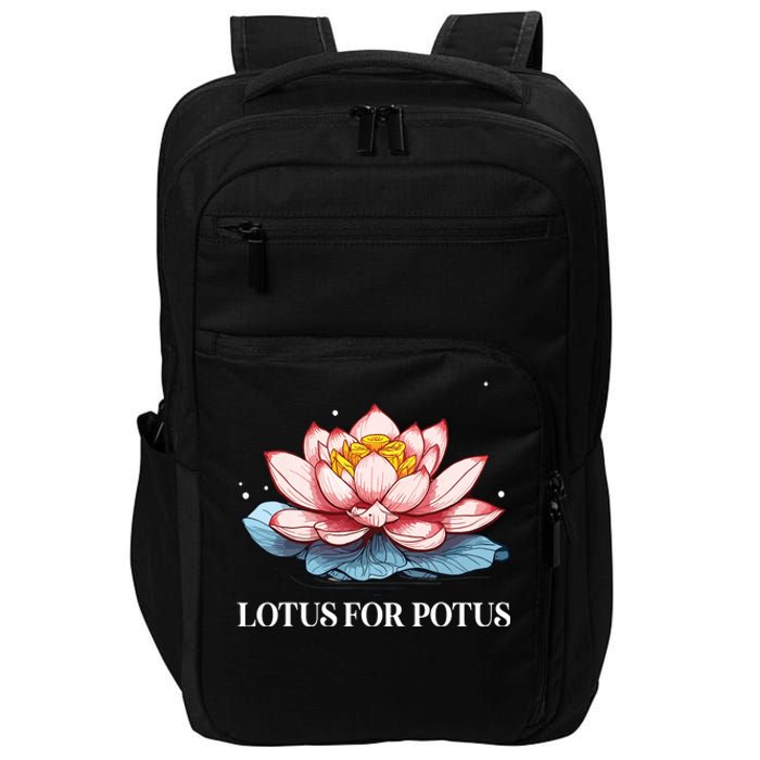 Lotus For Potus Kamala Harris President Campaign 2024 Impact Tech Backpack