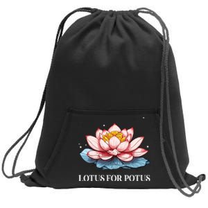 Lotus For Potus Kamala Harris President Campaign 2024 Sweatshirt Cinch Pack Bag