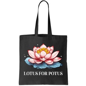 Lotus For Potus Kamala Harris President Campaign 2024 Tote Bag