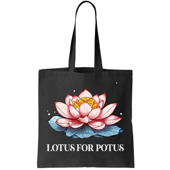 Lotus For Potus Kamala Harris President Campaign 2024 Tote Bag