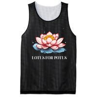 Lotus For Potus Kamala Harris President Campaign 2024 Mesh Reversible Basketball Jersey Tank