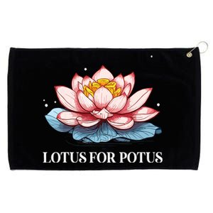 Lotus For Potus Kamala Harris President Campaign 2024 Grommeted Golf Towel