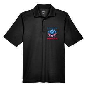 Lotus For Potus Harris 2024 Men's Origin Performance Pique Polo