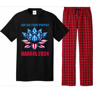 Lotus For Potus Harris 2024 Pajama Set