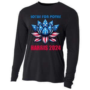 Lotus For Potus Harris 2024 Cooling Performance Long Sleeve Crew