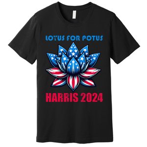 Lotus For Potus Harris 2024 Premium T-Shirt