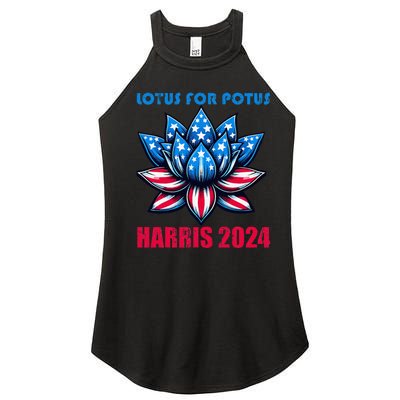 Lotus For Potus Harris 2024 Women’s Perfect Tri Rocker Tank