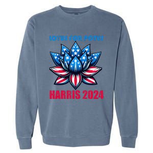 Lotus For Potus Harris 2024 Garment-Dyed Sweatshirt