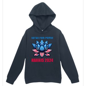 Lotus For Potus Harris 2024 Urban Pullover Hoodie