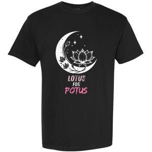 Lotus For Potus Kamala Harris 2024 President Trend Election Garment-Dyed Heavyweight T-Shirt