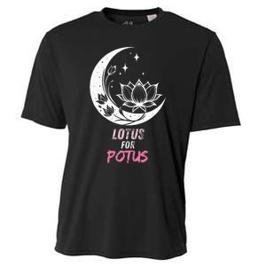 Lotus For Potus Kamala Harris 2024 President Trend Election Cooling Performance Crew T-Shirt