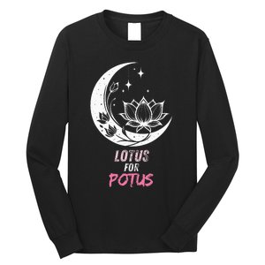 Lotus For Potus Kamala Harris 2024 President Trend Election Long Sleeve Shirt