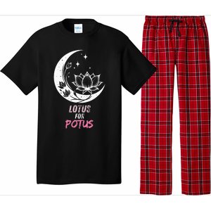 Lotus For Potus Kamala Harris 2024 President Trend Election Pajama Set