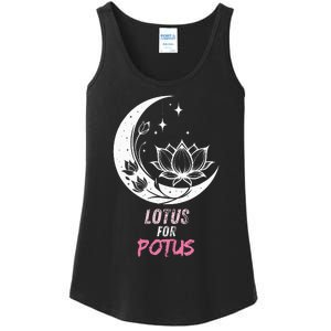 Lotus For Potus Kamala Harris 2024 President Trend Election Ladies Essential Tank