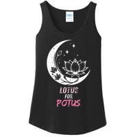 Lotus For Potus Kamala Harris 2024 President Trend Election Ladies Essential Tank