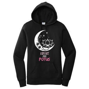 Lotus For Potus Kamala Harris 2024 President Trend Election Women's Pullover Hoodie