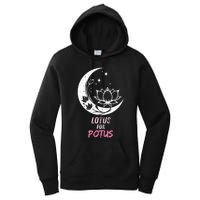 Lotus For Potus Kamala Harris 2024 President Trend Election Women's Pullover Hoodie