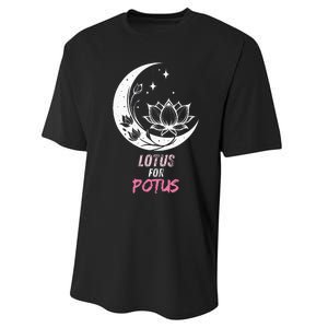 Lotus For Potus Kamala Harris 2024 President Trend Election Performance Sprint T-Shirt