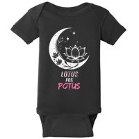 Lotus For Potus Kamala Harris 2024 President Trend Election Baby Bodysuit