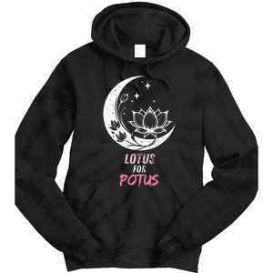 Lotus For Potus Kamala Harris 2024 President Trend Election Tie Dye Hoodie