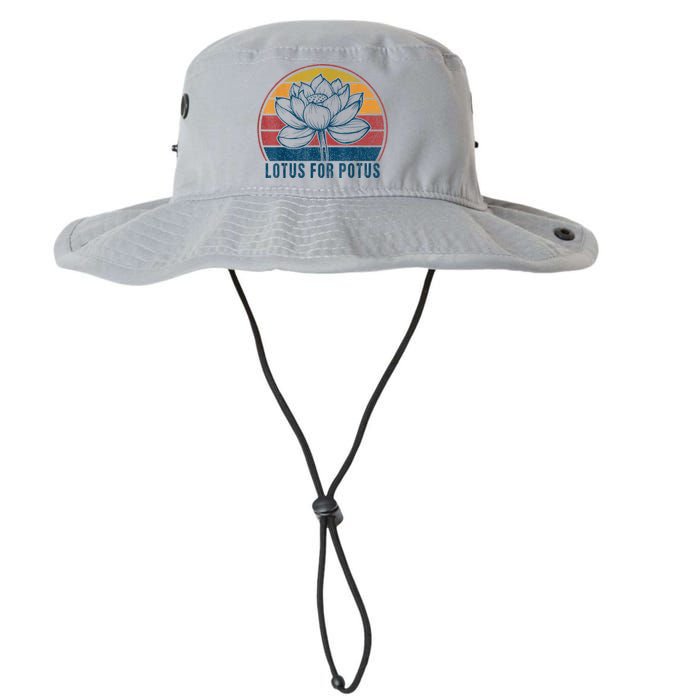 Lotus For Potus Kamala Harris 2024 Vintage Legacy Cool Fit Booney Bucket Hat