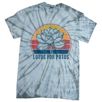 Lotus For Potus Kamala Harris 2024 Vintage Tie-Dye T-Shirt