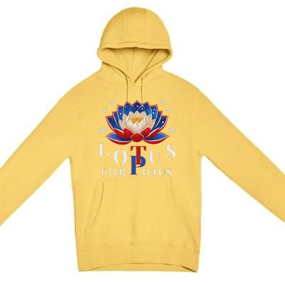 Lotus For Potus Kamala Harris 2024 President Trend Election Premium Pullover Hoodie