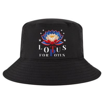 Lotus For Potus Kamala Harris 2024 President Trend Election Cool Comfort Performance Bucket Hat