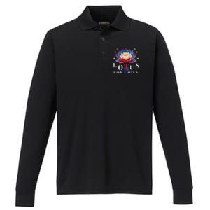 Lotus For Potus Kamala Harris 2024 President Trend Election Performance Long Sleeve Polo