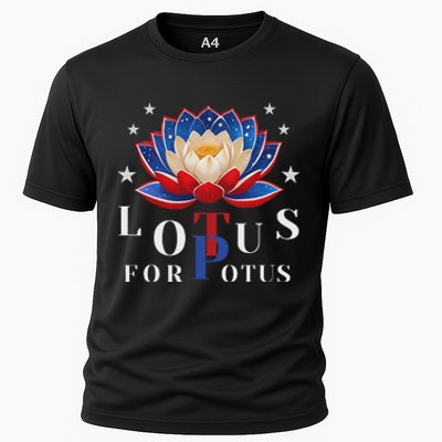 Lotus For Potus Kamala Harris 2024 President Trend Election Cooling Performance Crew T-Shirt