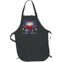 Lotus For Potus Kamala Harris 2024 President Trend Election Full-Length Apron With Pockets