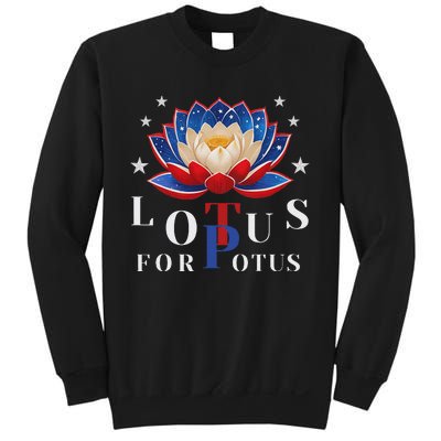 Lotus For Potus Kamala Harris 2024 President Trend Election Sweatshirt