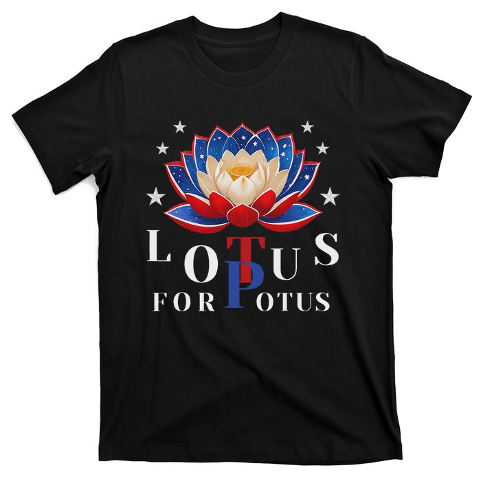 Lotus For Potus Kamala Harris 2024 President Trend Election T-Shirt