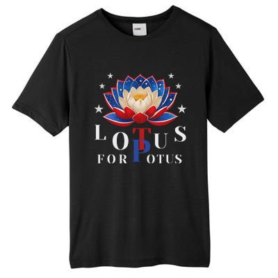 Lotus For Potus Kamala Harris 2024 President Trend Election Tall Fusion ChromaSoft Performance T-Shirt