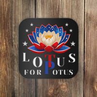 Lotus For Potus Kamala Harris 2024 President Trend Election Coaster