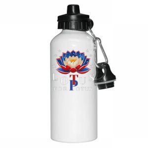 Lotus For Potus Kamala Harris 2024 President Trend Election Aluminum Water Bottle