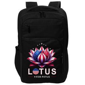 Lotus For Potus Kamala Harris 2024 President Trend Election Impact Tech Backpack