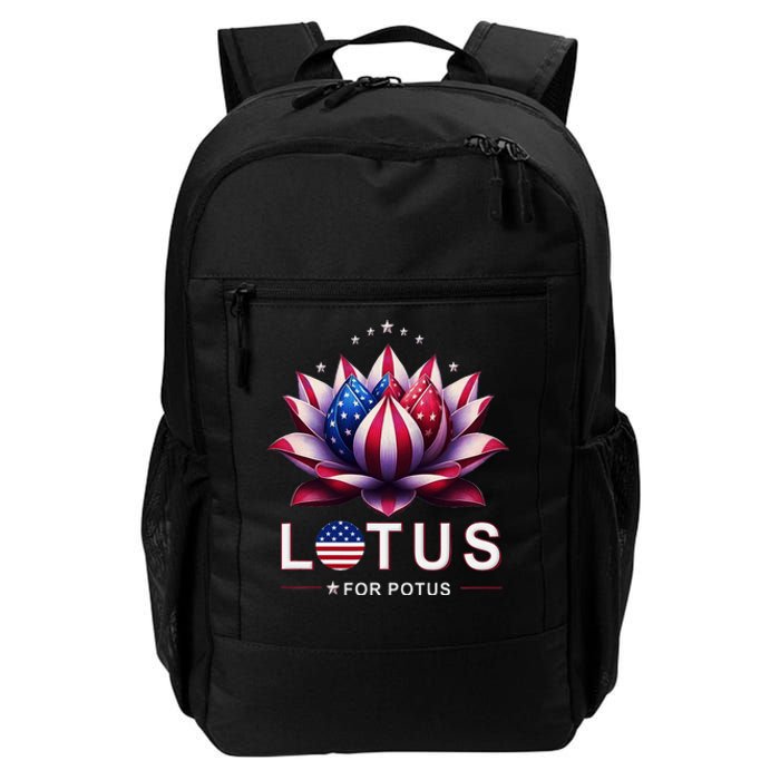 Lotus For Potus Kamala Harris 2024 President Trend Election Daily Commute Backpack