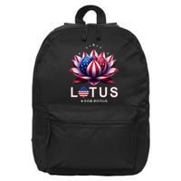 Lotus For Potus Kamala Harris 2024 President Trend Election 16 in Basic Backpack