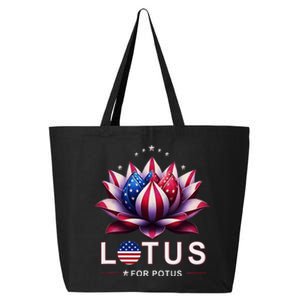 Lotus For Potus Kamala Harris 2024 President Trend Election 25L Jumbo Tote