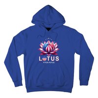 Lotus For Potus Kamala Harris 2024 President Trend Election Funny Gift Hoodie