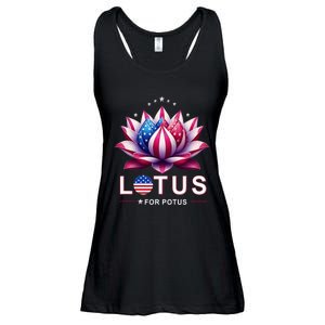 Lotus For Potus Kamala Harris 2024 President Trend Election Ladies Essential Flowy Tank