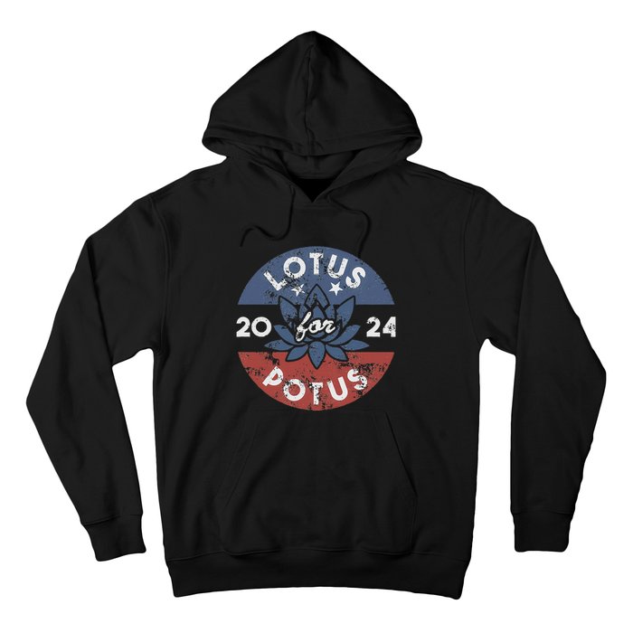 Lotus For Potus Kamala Harris 2024 Presidential Campaign Hoodie