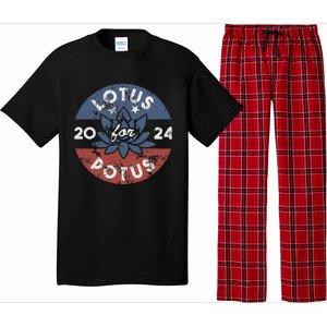 Lotus For Potus Kamala Harris 2024 Presidential Campaign Pajama Set